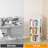 Rotating Bookshelf Tower, 360° Spinning Bookcase Lazy Susan, Revolving Round Book Shelf Carousel, Vertical Spiral Corner Organizer, White-109334443
