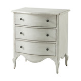 Tavel 3 - Drawer Solid Wood Nightstand