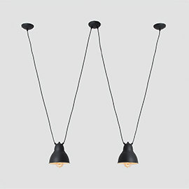 Culpeper 2 - Light Bell Pendant, Black