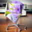 Fleur de lis éclatante - coussin à imprimé floral-29827916-29854364