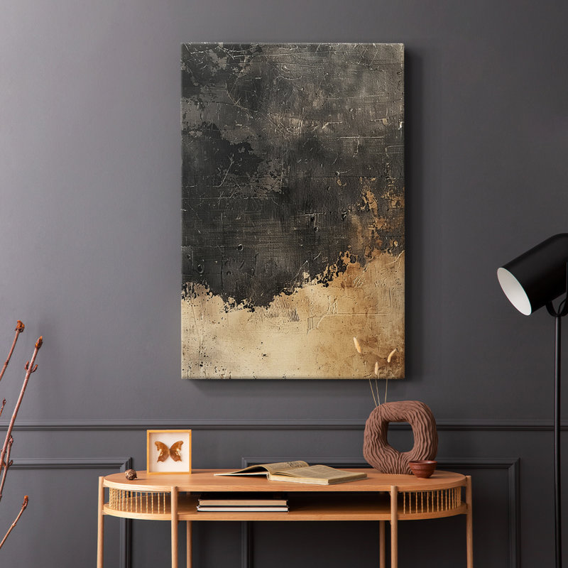 ABSTRACT Series CCCCXXII - Toile tendue avec châssis de qualité supérieure - Prêt à être accroché, H 48 po x l 32 po