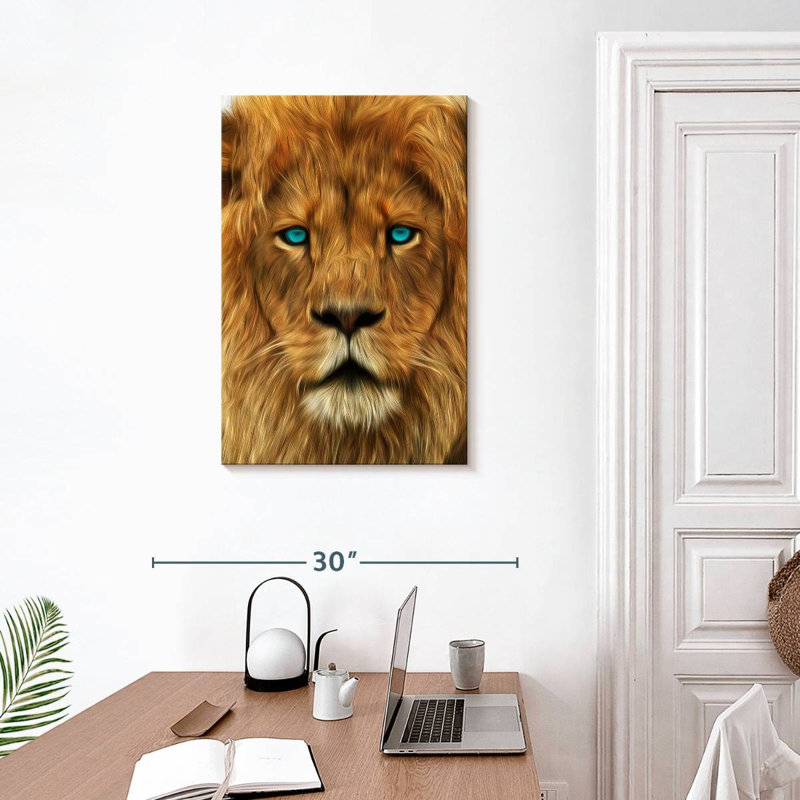 Brampt Lion Gaze, 30" H x 20" W