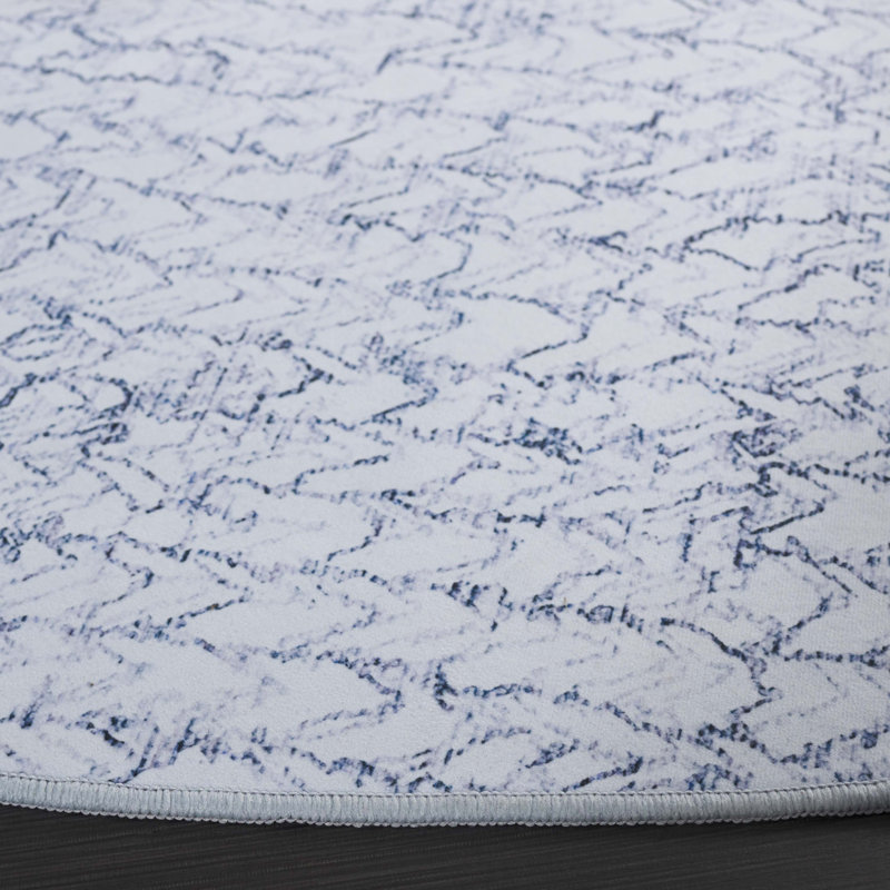 Artiola Tacoma Performance Machine Washable Abstract Rug, Round 6'