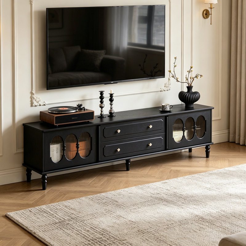 Meuble télé Retro, H 21,25 po x L 78,74 po x l 15,74 po