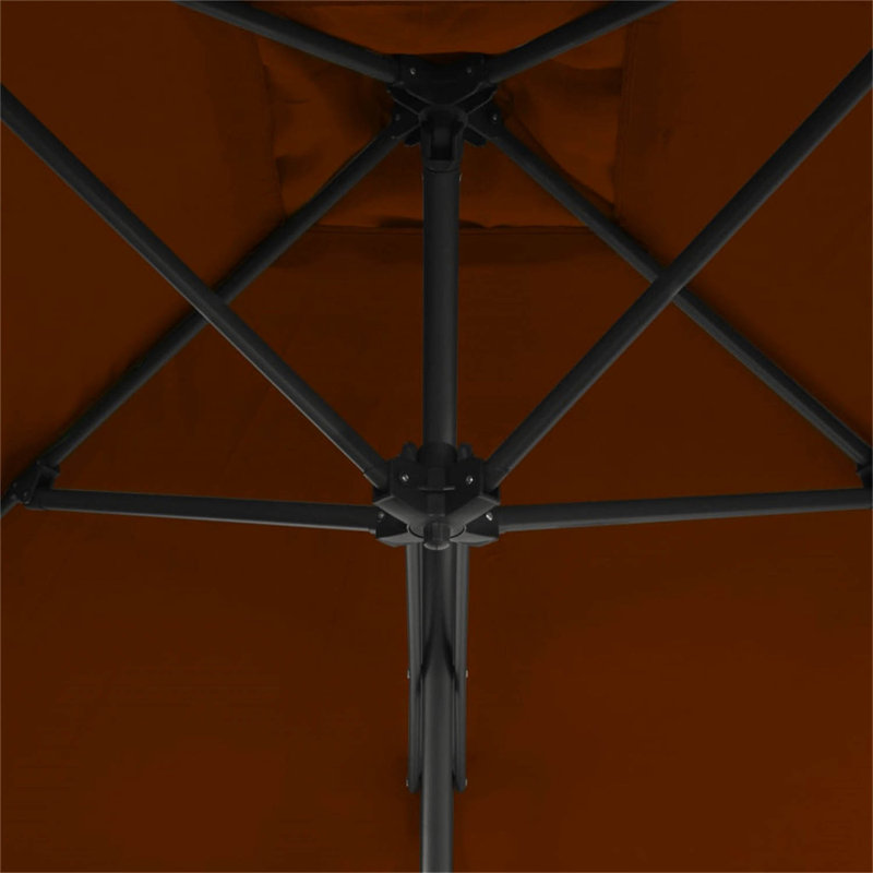 Montserrat 250cm Market Parasol, Brown