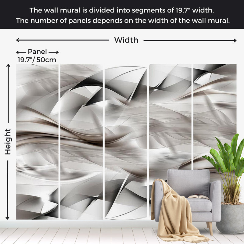 Arath Abstract Wall Mural, 110" L x 157" W