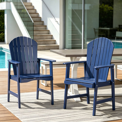 Outdoor Weather Resistant Acacia Wood Adirondack  Chairs Set