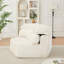 Fauteuil lounge moderne d'une place de 135 cm, canapé modulable avec coussin enveloppant élégant, ambiance détente et confort, adapté à de multiples usages grâce à sa forme pentagonale.-1795479191-1795479192