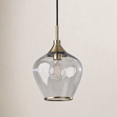 Single Light Glass Pendant
