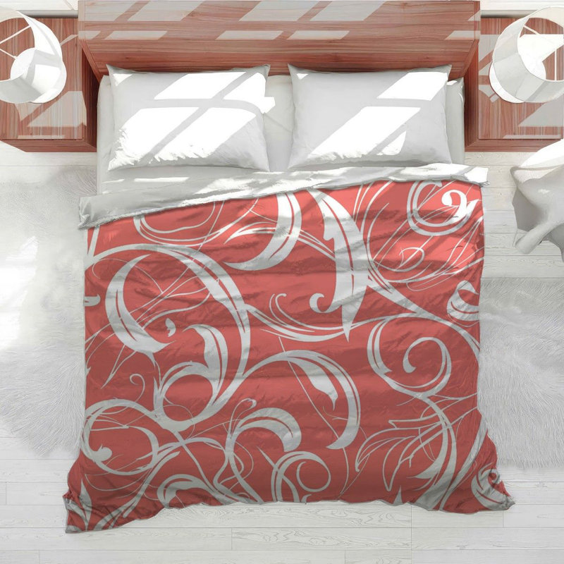 Swirls Bedding Cool Pattern Comforter Elegant, Queen Comforter