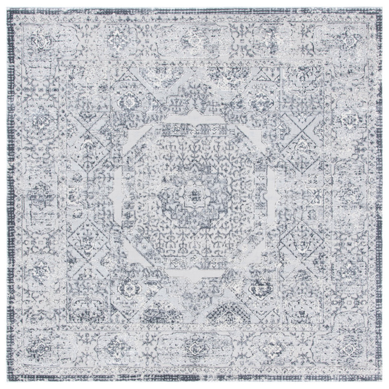 Friedrick Performance Oriental Rug, Square 6'7"