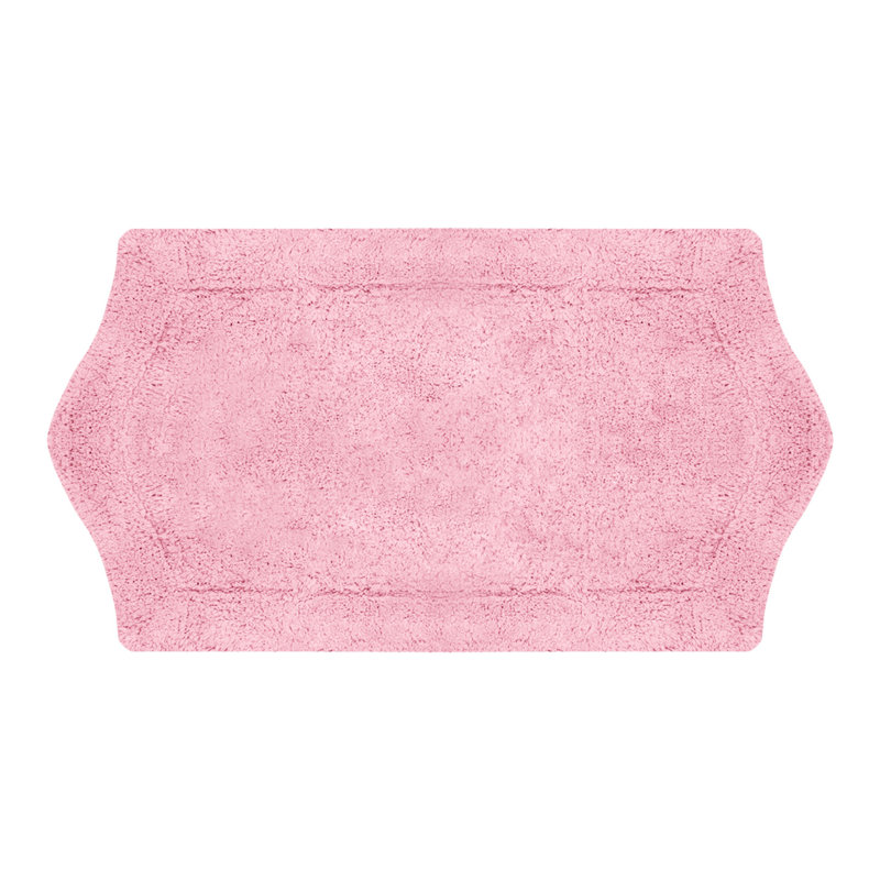 Tapis pour salle de bain Morissette, L 17 po x L 24 po, Rose