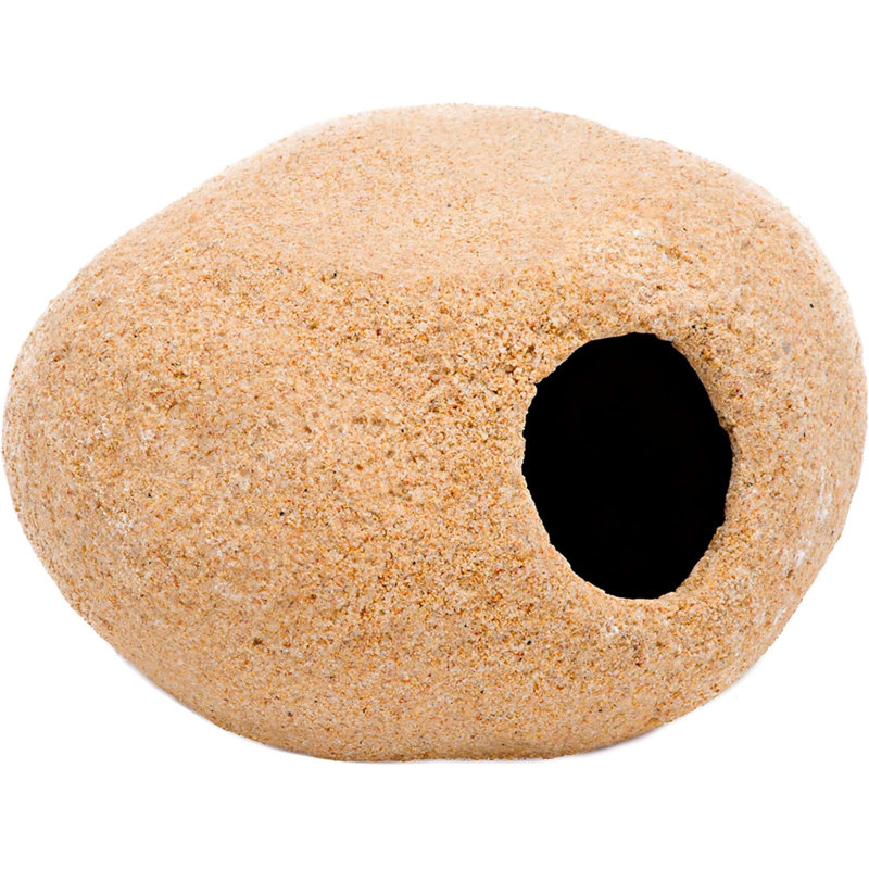 Décoration de terrarium en pierre de granit et cachette, Brun clair, H 3,6 po x l 7,5 po x P 6,5 po