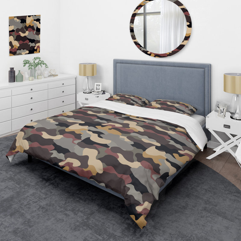 Ensemble de housse de couette en microfibre vert 3 pièces, Housse de couette pour très grand lit et 2 très