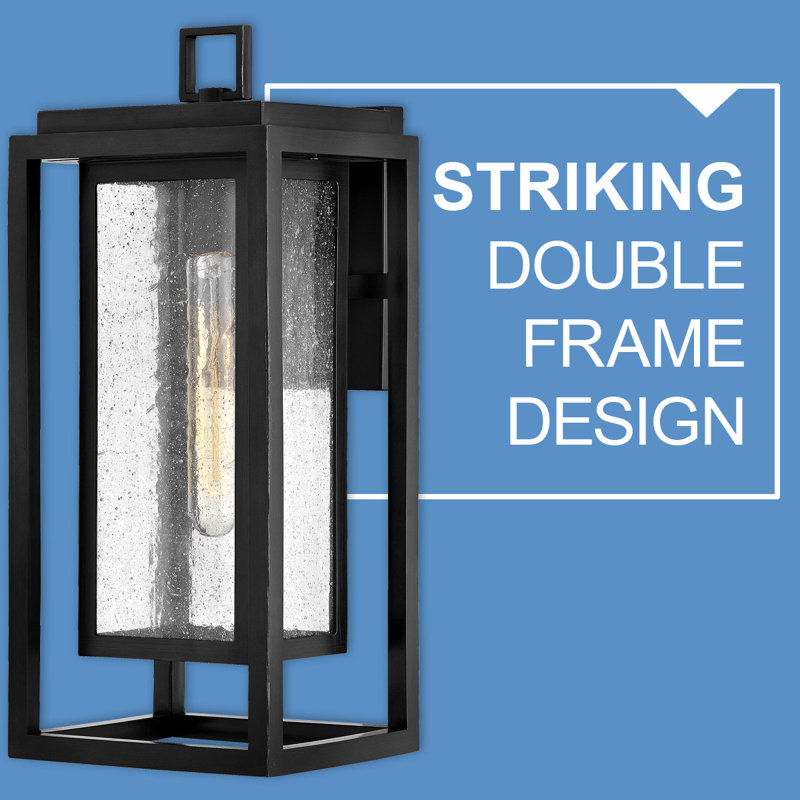 Republic 1 - Light Outdoor Wall Lantern, Satin Nickel