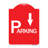 Signmission Designer Series Sign - Parking With Arrow Pointing Down/24520-57163558