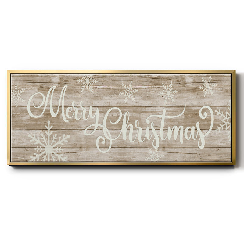 Merry Christmas- Framed Canvas