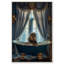 «Elegant Lion Bath Canvas» par Notoriart-105308788-105308840