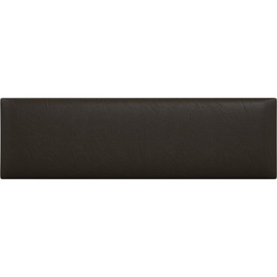 Vintage Leather Wall Paneling in Saddle Brown