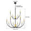 Lustre classique / traditionnel 12 lumières à intensité variable Sabata-1094184461
