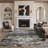 Pavelina Modern Abstract Green Machine Washable Area Rug-369354374-397210414