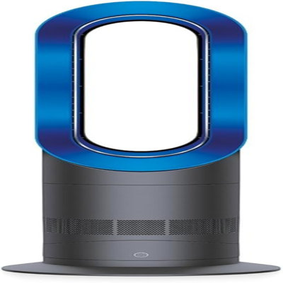 Dyson AM09 Fan Heater, Iron/Blue