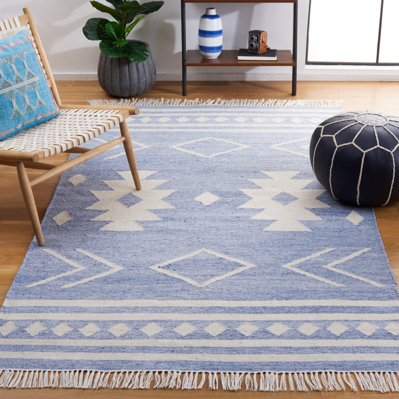 Tapis en polypropylène à tissage plat Almaree, Rectangle 6 pi x 9 pi