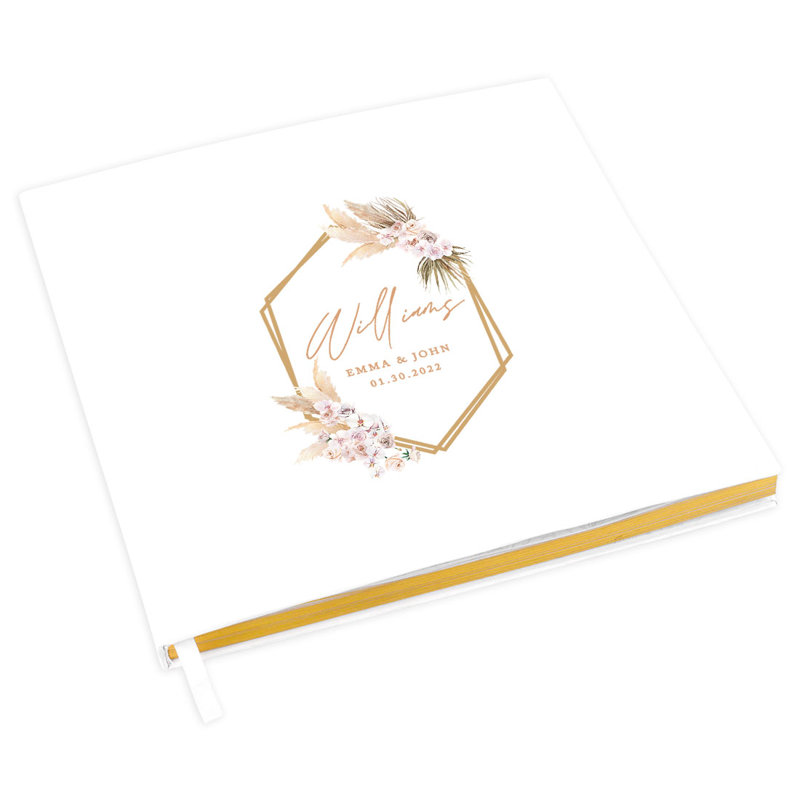 Livre d'or de mariage d'automne personnalisé
