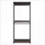 Système de rangement avec rangement extra profond, structure en bois / métal, modulaire | Rustique | Mélamine