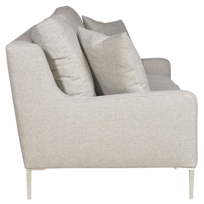 Josie Sofa, Gatsby Brown Sugar Genuine Leather