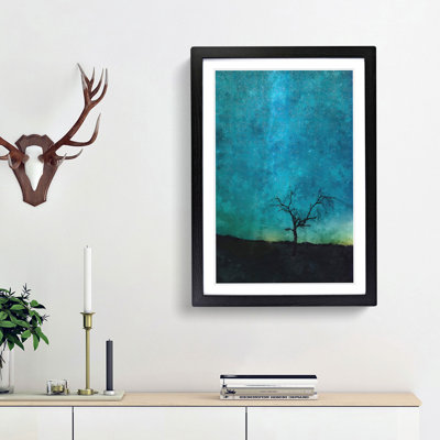 Arizona Tree Beneath The Stars - Single Picture Frame Painting on MDF