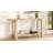 U_Style 62.9" Modern Minimalist Console Table, Solid Wood Entryway Sofa Table With Metal Accents, Built-In Shelf, For Living Room, Hallway (3 Colors: Black, Gray, Natural)-98802548