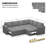 L-Shaped Modular Sleeper Sectional -101957148