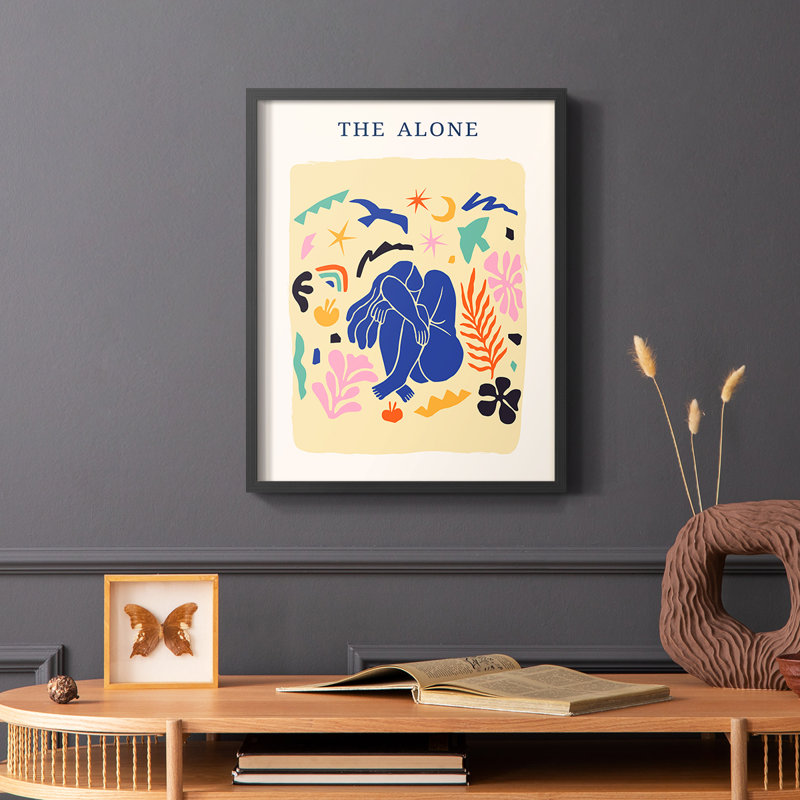 Matisse CDXL III, reproduction encadrée - bois massif, Cadre simple noir, H 20 po x l 16 po