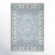 Addie Geometric Hand Knotted Wool Denim/Cream Area Rug
