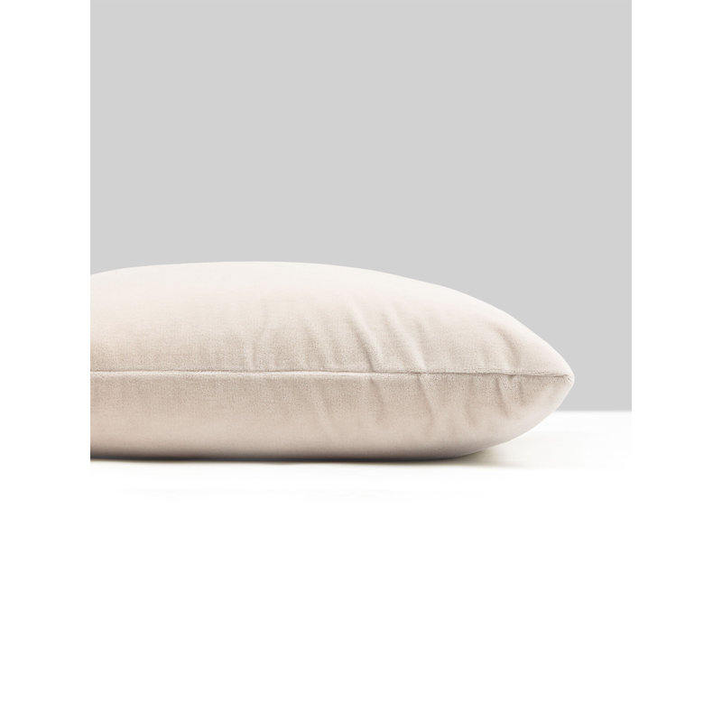 TUDOR VELVET PILLOW, Froth, Square - 22"H x 22"W