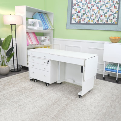Arrow Sewing Kangaroo & Joey Dual Rail Electric Sewing Cabinet, Teak