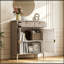 Armoire de rangement en bois avec tiroir et portes-765982052