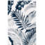 Tapis intérieur / extérieur floral ivoire / bleu marine / gris Sandisfield-1357450048
