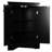 Black Triangle Cabinet With Adjustable Shelves, Enhances Storage Capacity Stylish Shelves For Linen Closet-1896196905