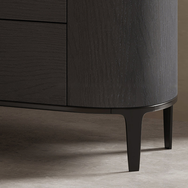 Modern simple solid color drawer sideboard