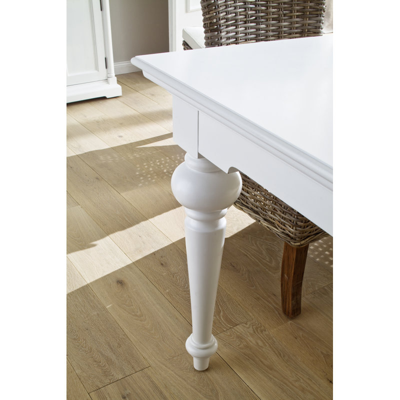 Table de salle à manger 94,49 po Idiaquez, Blanc, H 29,92 po x L 94,5 po x l 39,37 po