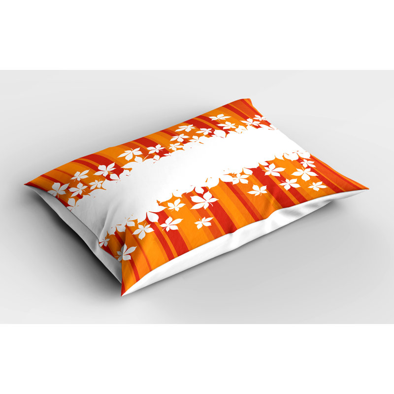 Ensemble de 2 taies décoratives orange Ambesonne, H 20 po x l 26 po