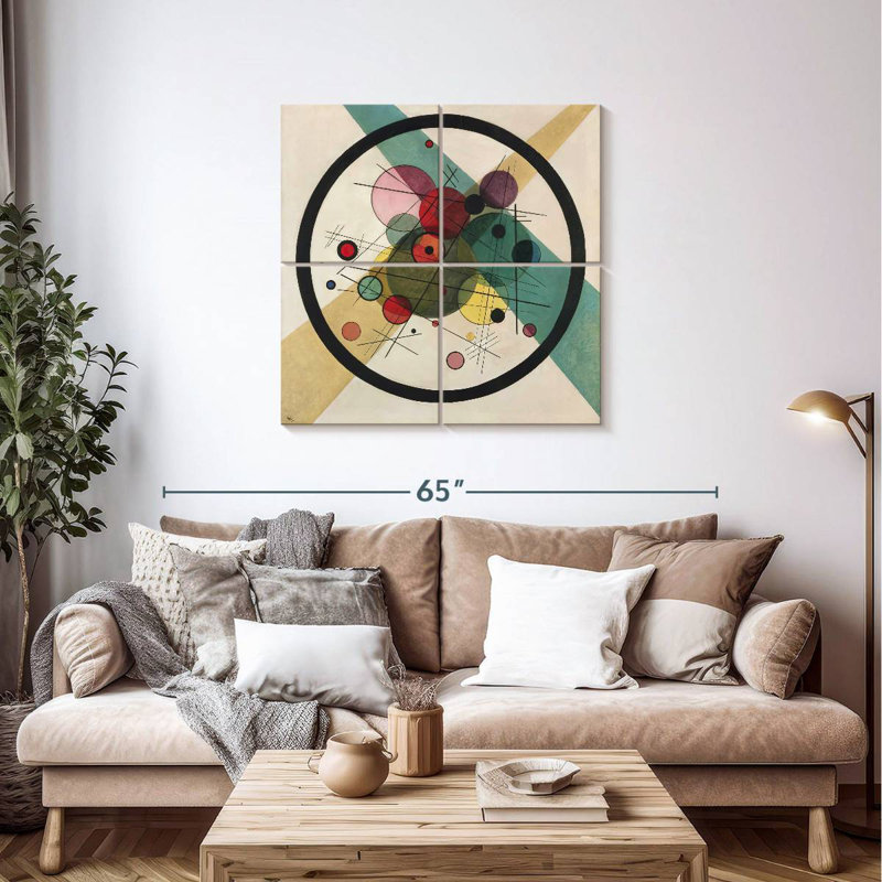 Circles In A Circle, H 38 po x l 38 po