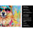 Pomeranian Hippie Dawg Kitchen Towel