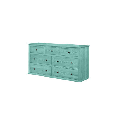 Traditional Oak Solid Wood 7 Drawer Dresser