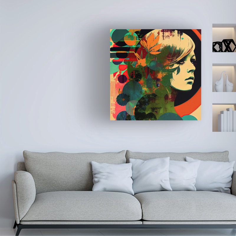 Art sur toile Sasha, H 14 po x l 14 po