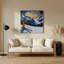 Art mural gris en métal Sports-1258105336