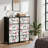 4 Drawer Dresser for Bedroom, Narrow Chest of Drawers, Wooden Top and Study Iron Frame 18"x37.5"-(WxH)