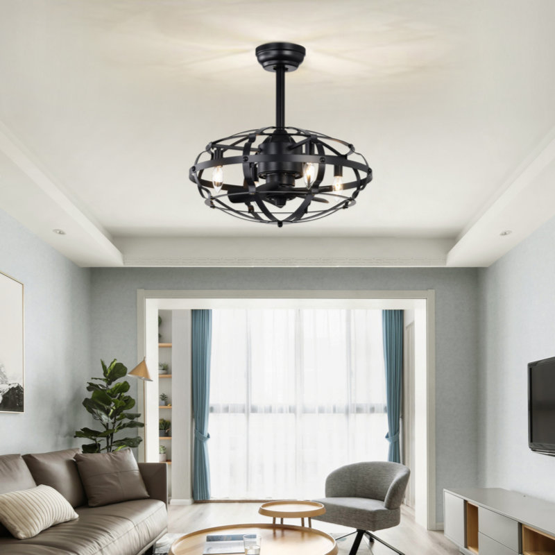 Ventilateur de plafond avec ensemble d'éclairage Kawaun